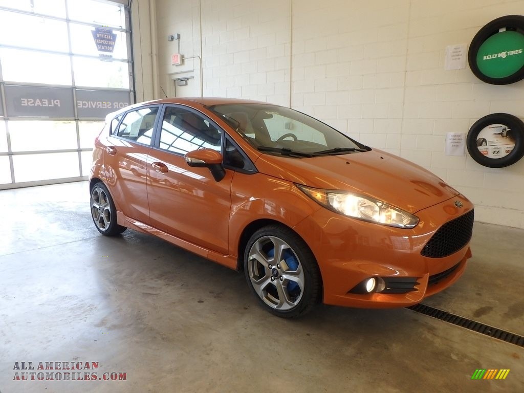 2018 Fiesta ST Hatchback - Orange Spice / Molten Orange/Charcoal Recaro photo #1