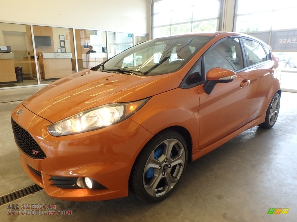 2018 Fiesta ST Hatchback - Orange Spice / Molten Orange/Charcoal Recaro photo #4