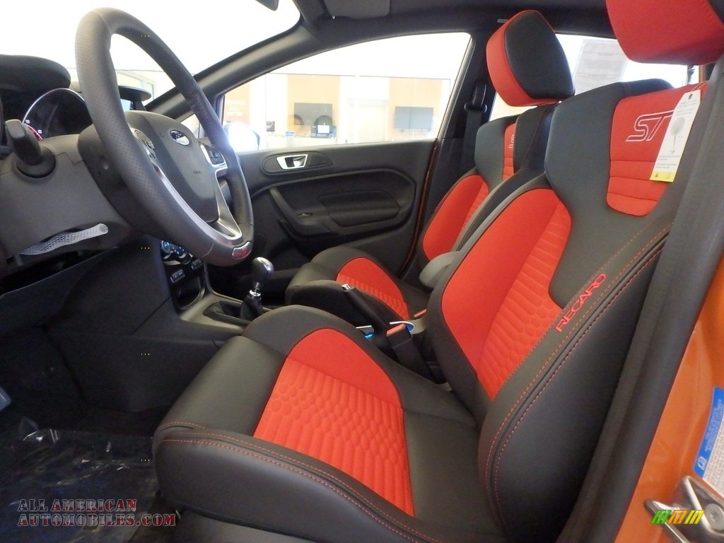 2018 Fiesta ST Hatchback - Orange Spice / Molten Orange/Charcoal Recaro photo #6
