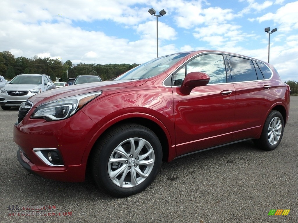 Chili Red Metallic / Light Neutral Buick Envision Preferred AWD