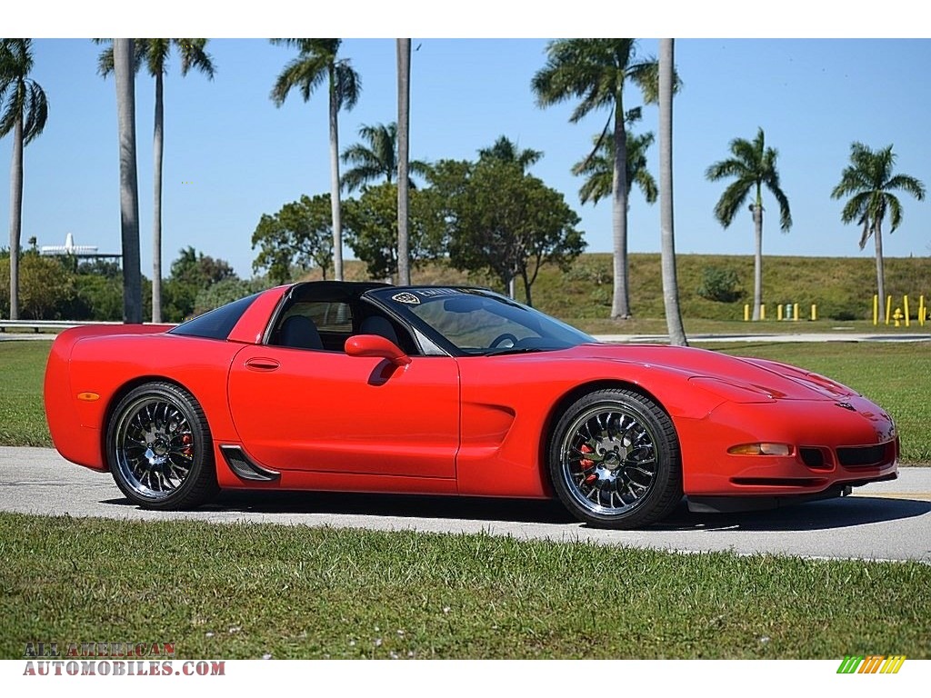 2001 Corvette Coupe - Torch Red / Light Gray photo #1