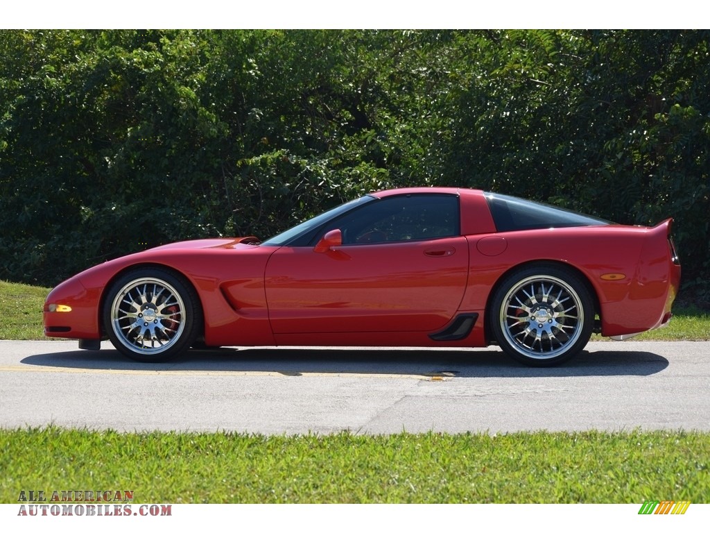 2001 Corvette Coupe - Torch Red / Light Gray photo #10