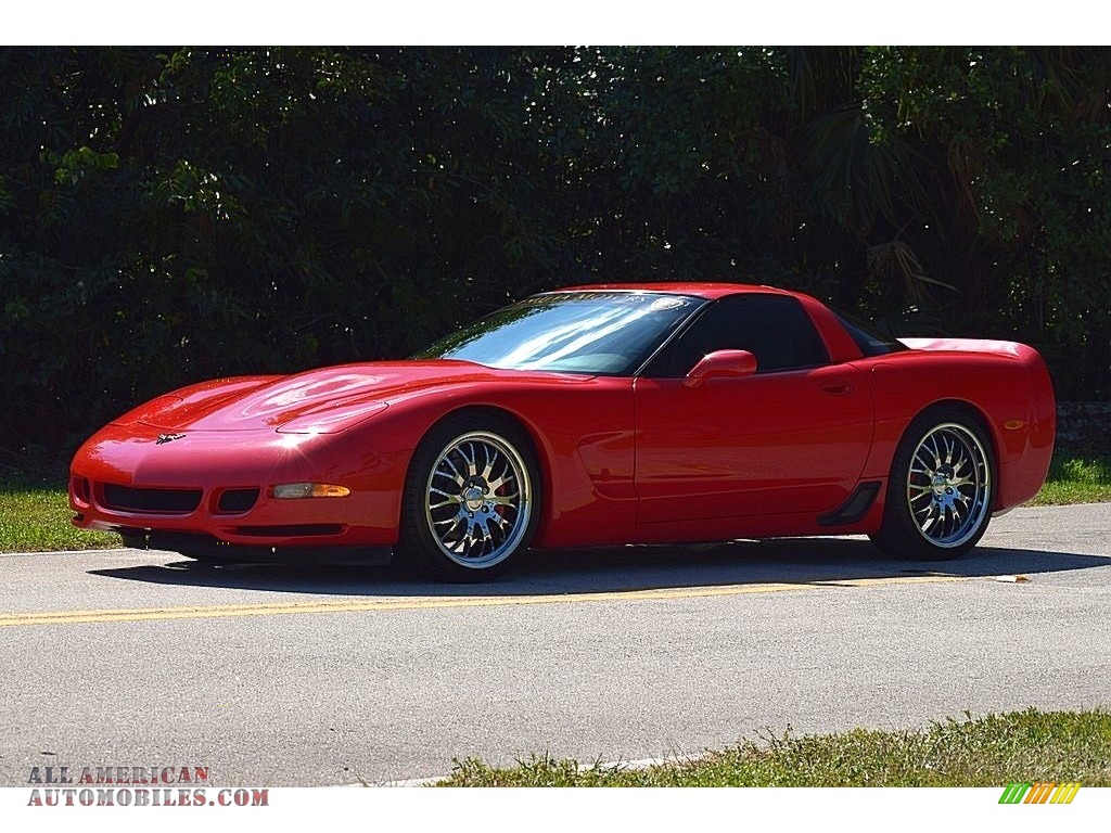 2001 Corvette Coupe - Torch Red / Light Gray photo #13