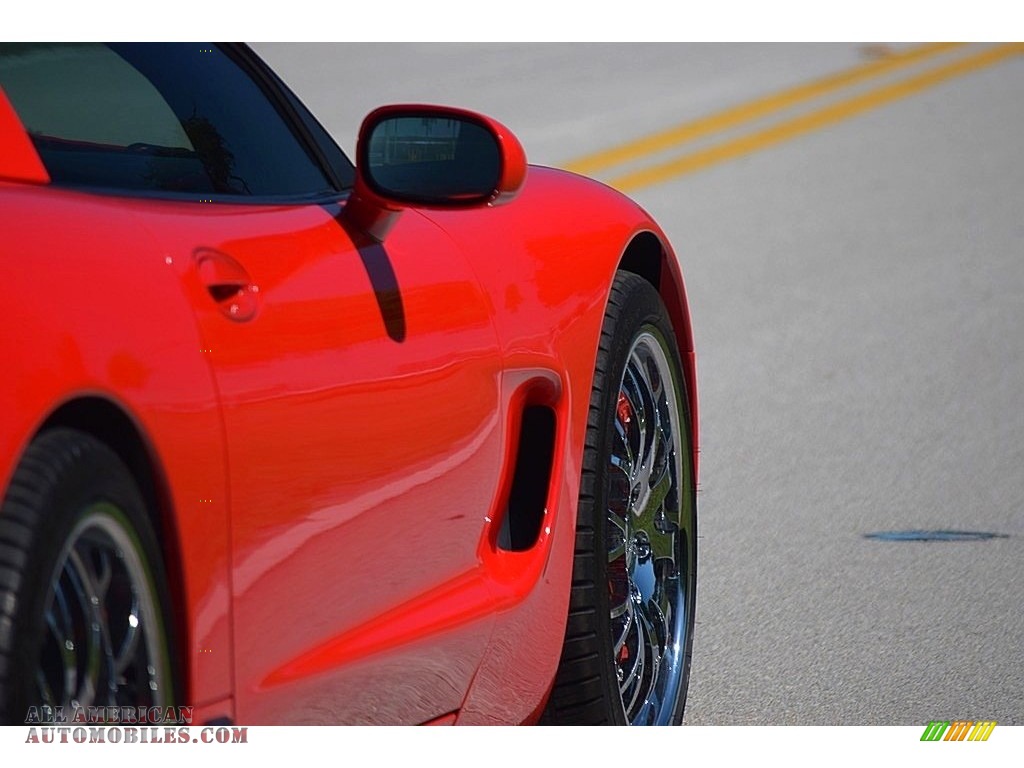 2001 Corvette Coupe - Torch Red / Light Gray photo #23