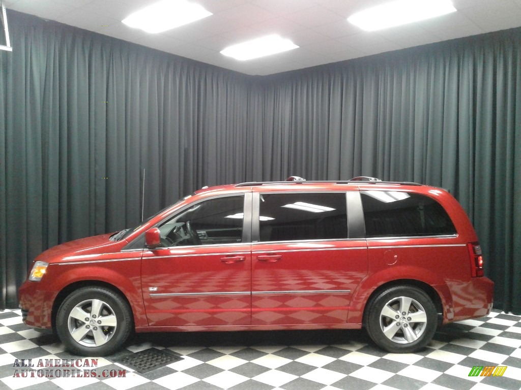 Inferno Red Crystal Pearl / Medium Slate Gray/Light Shale Dodge Grand Caravan SXT