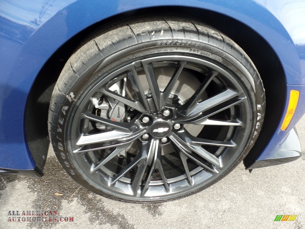 2019 Camaro ZL1 Coupe - Riverside Blue Metallic / Jet Black photo #13