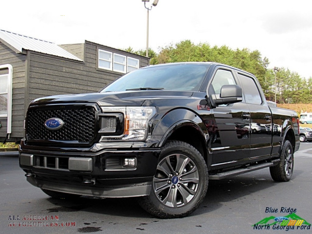 2018 F150 XLT SuperCrew 4x4 - Shadow Black / Special Edition Black/Red photo #1