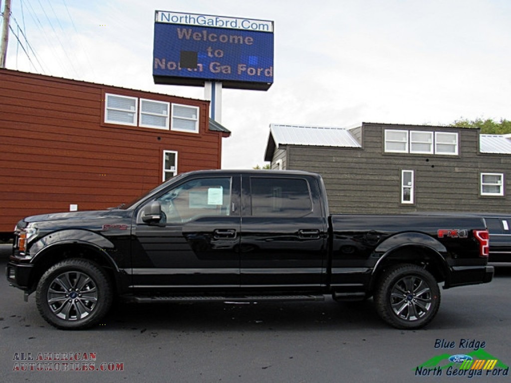 2018 F150 XLT SuperCrew 4x4 - Shadow Black / Special Edition Black/Red photo #2