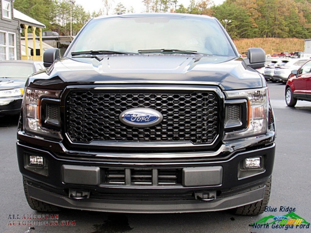 2018 F150 XLT SuperCrew 4x4 - Shadow Black / Special Edition Black/Red photo #8