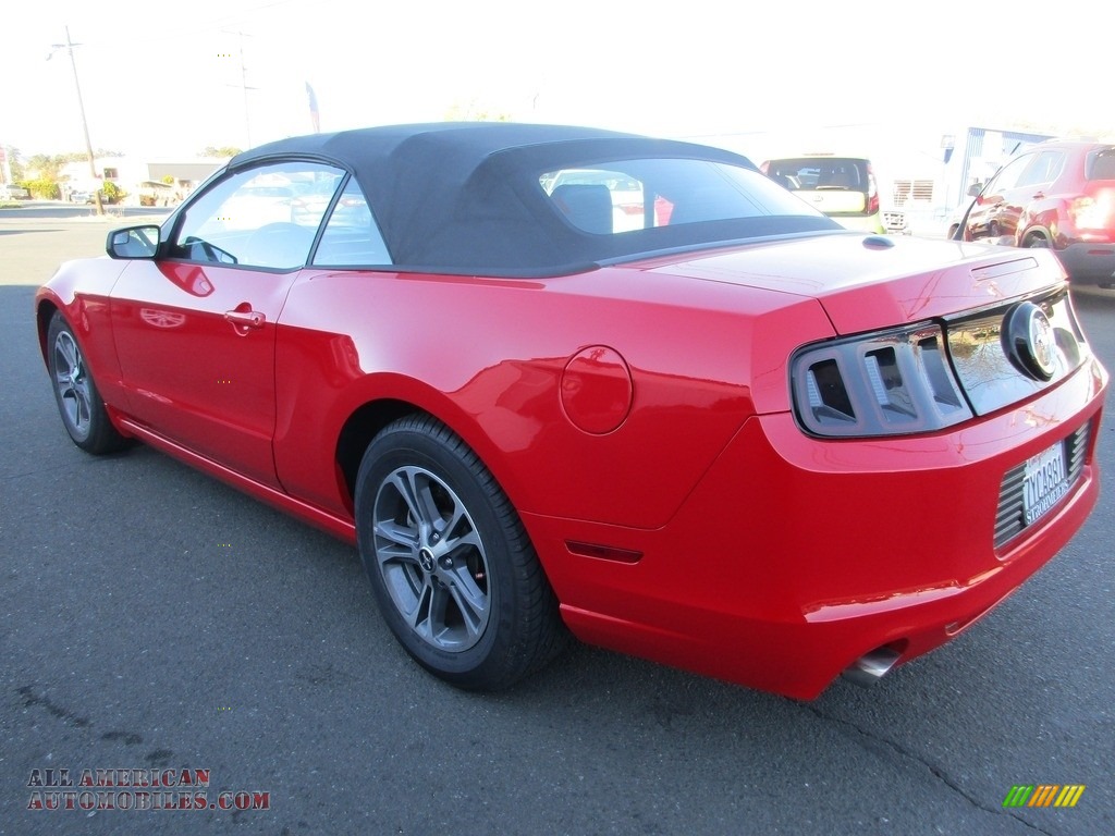 2014 Mustang V6 Convertible - Race Red / Charcoal Black photo #5