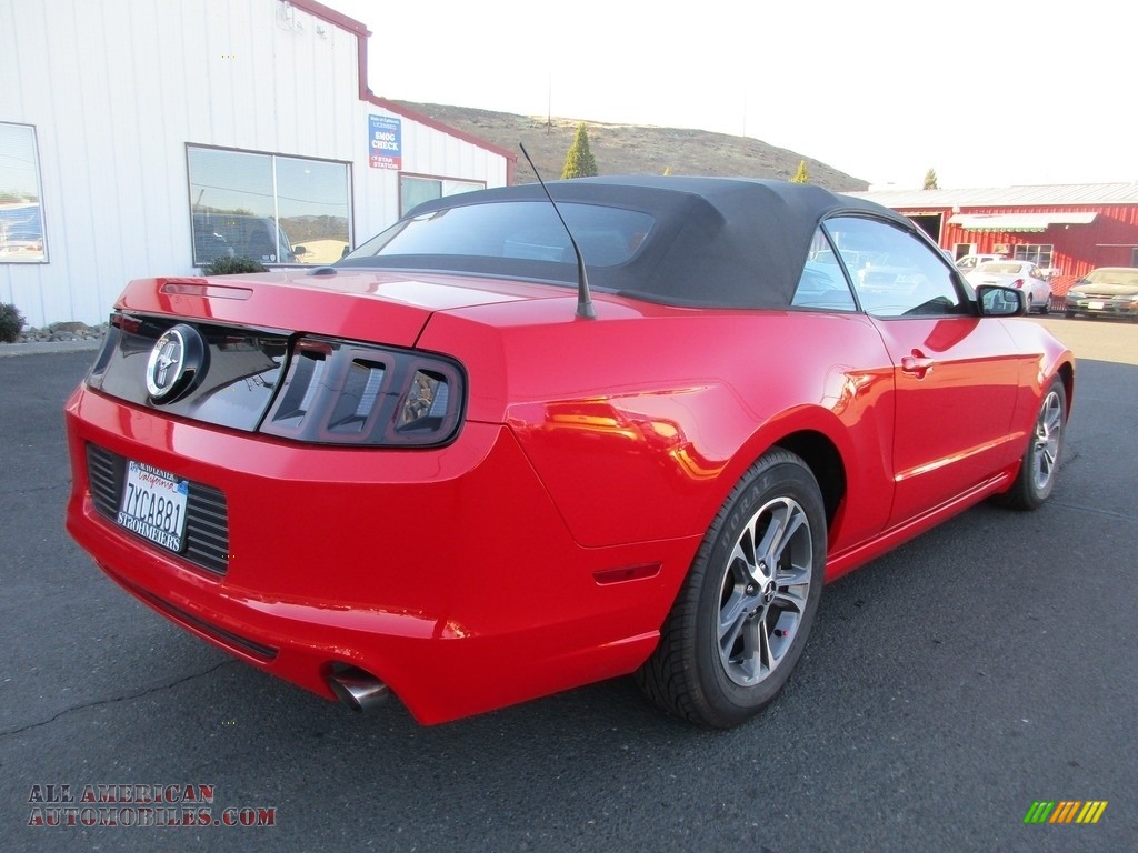 2014 Mustang V6 Convertible - Race Red / Charcoal Black photo #7
