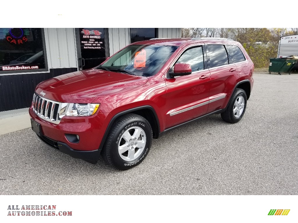 Deep Cherry Red Crystal Pearl / Black Jeep Grand Cherokee Laredo 4x4