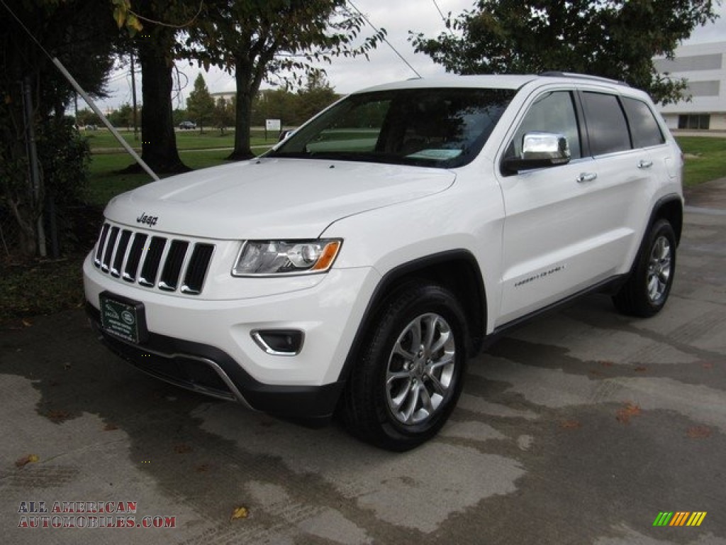 2015 Grand Cherokee Limited - Bright White / Black/Light Frost Beige photo #12