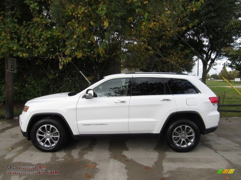 2015 Grand Cherokee Limited - Bright White / Black/Light Frost Beige photo #13