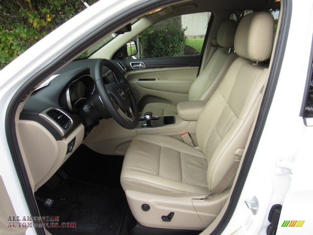 2015 Grand Cherokee Limited - Bright White / Black/Light Frost Beige photo #14