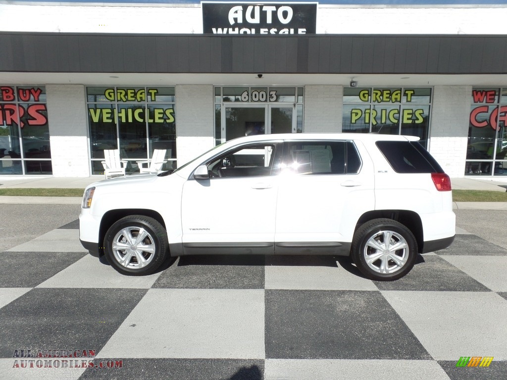 Summit White / Jet Black GMC Terrain SLE