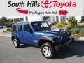 Jeep Wrangler Unlimited Sport 4x4 Deep Water Blue Pearl photo #1