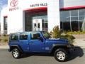Jeep Wrangler Unlimited Sport 4x4 Deep Water Blue Pearl photo #2