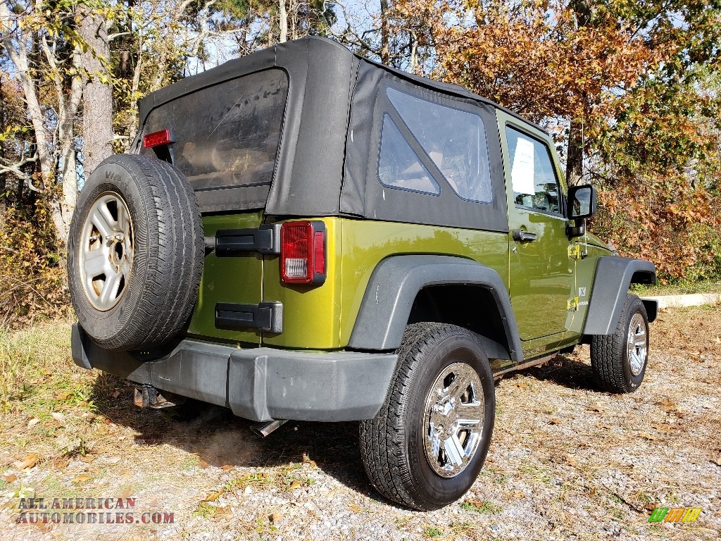 2008 Wrangler X 4x4 - Jeep Green Metallic / Dark Khaki/Medium Khaki photo #5
