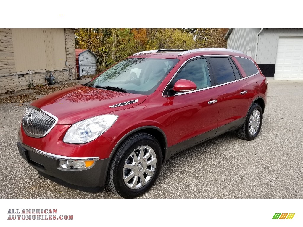 Crystal Red Tintcoat / Titanium Buick Enclave AWD