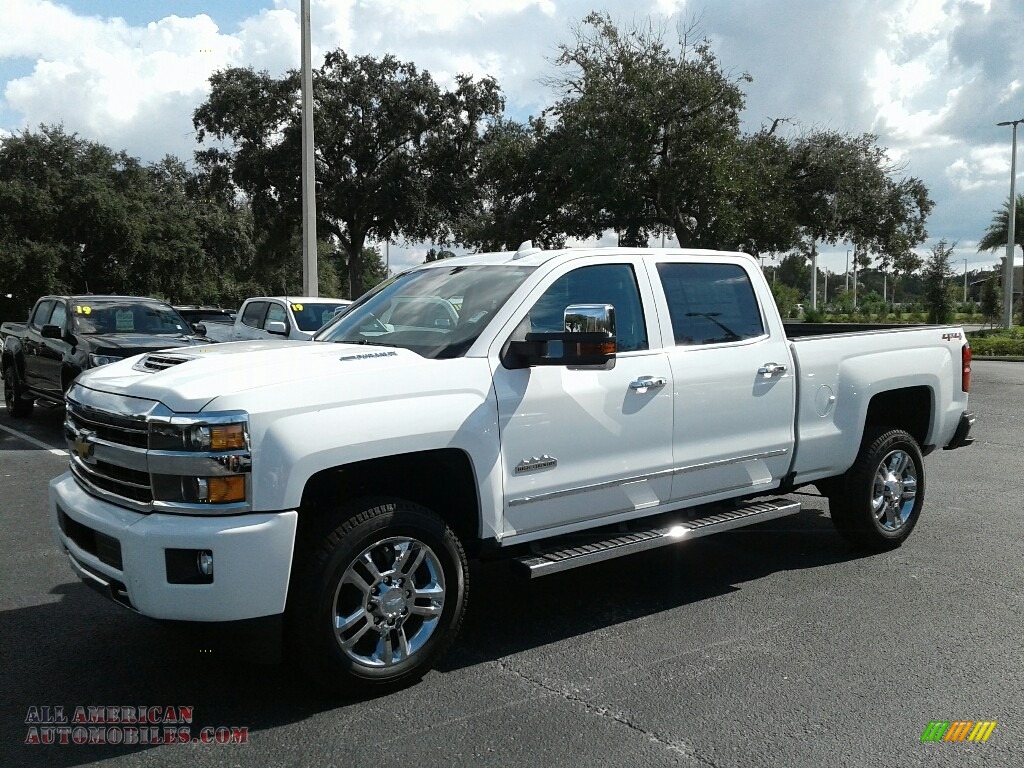 2019 Silverado 2500HD High Country Crew Cab 4WD - Summit White / High Country Saddle photo #1