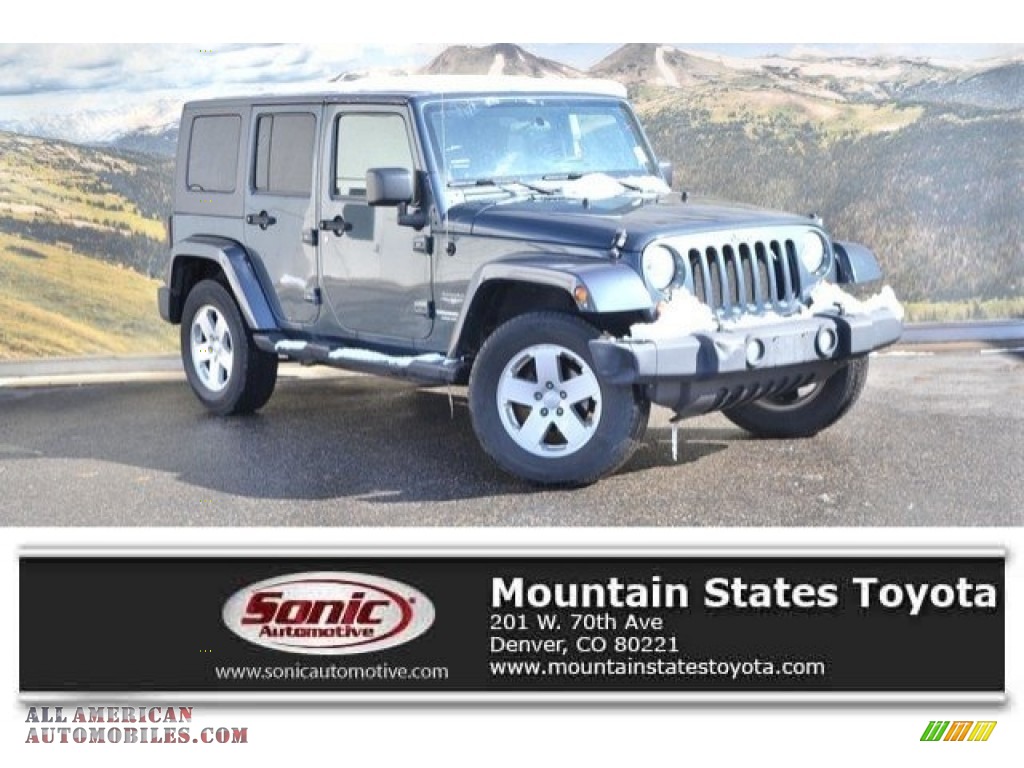 Steel Blue Metallic / Dark Slate Gray/Medium Slate Gray Jeep Wrangler Unlimited Sahara 4x4