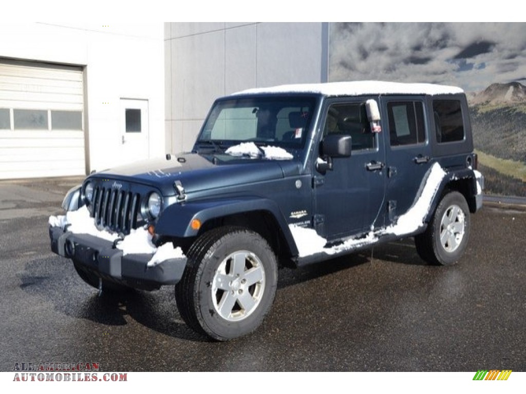 2007 Wrangler Unlimited Sahara 4x4 - Steel Blue Metallic / Dark Slate Gray/Medium Slate Gray photo #2 2007 Wrangler Unlimited Sahara 4x4 - Steel Blue Metallic / Dark Slate Gray/Medium Slate Gray photo #2