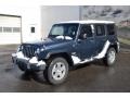 Jeep Wrangler Unlimited Sahara 4x4 Steel Blue Metallic photo #2