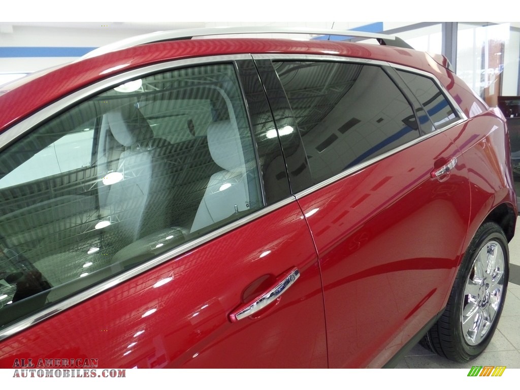2010 SRX 4 V6 AWD - Crystal Red Tintcoat / Shale/Brownstone photo #8