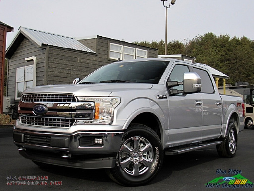 2019 Ford F150 Lariat Supercrew 4x4 In Ingot Silver Photo #3 - A05909 