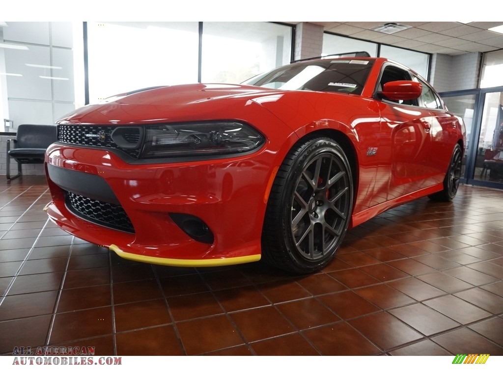 2019 Charger R/T Scat Pack - Torred / Ruby Red/Black photo #3