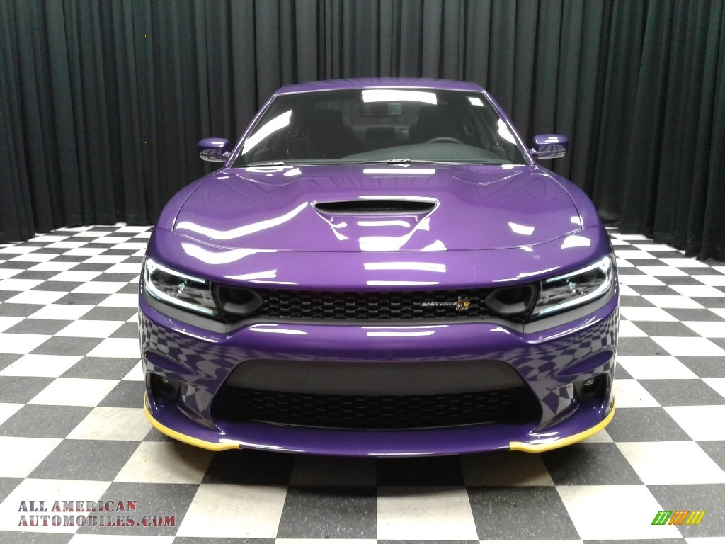 2019 Charger R/T Scat Pack - Plum Crazy Pearl / Black photo #3