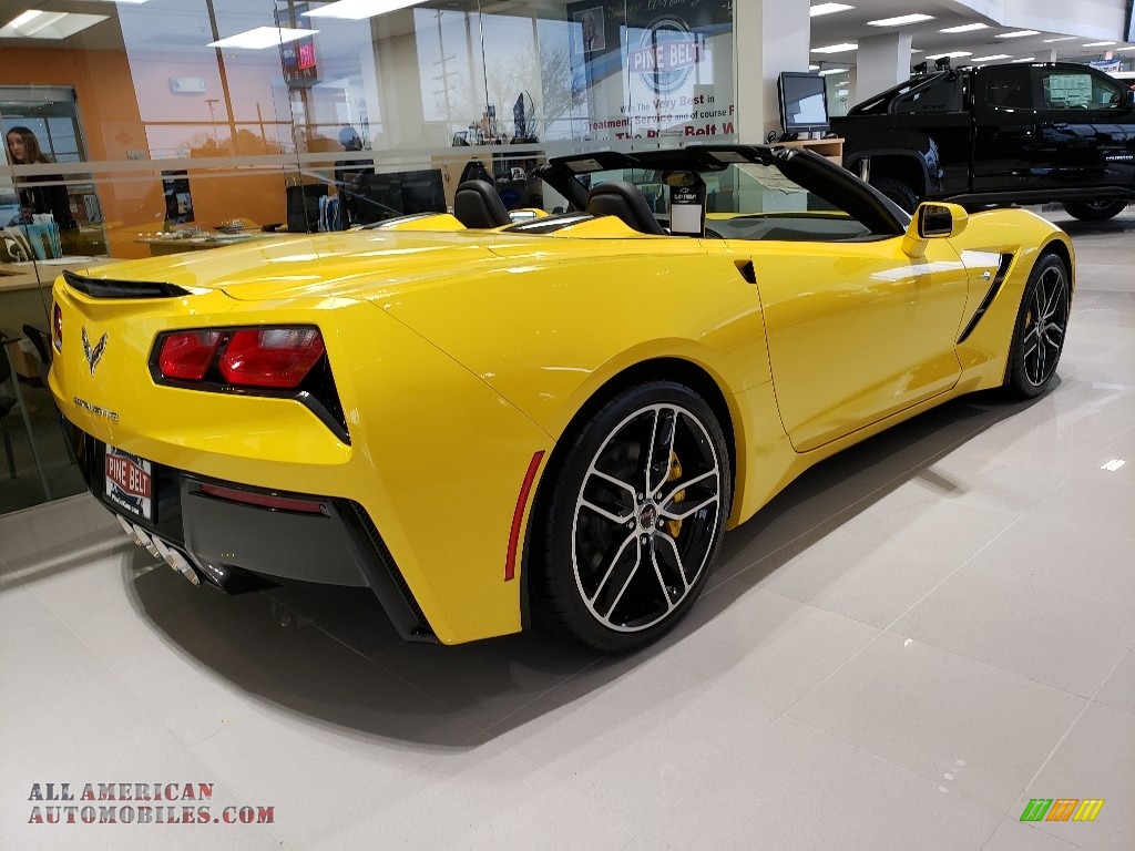 2019 Corvette Stingray Convertible - Corvette Racing Yellow Tintcoat / Black photo #4