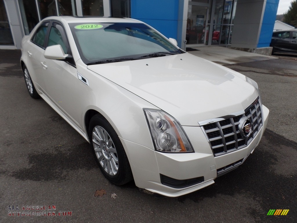 White Diamond Tricoat / Cashmere/Cocoa Cadillac CTS 4 3.0 AWD Sedan