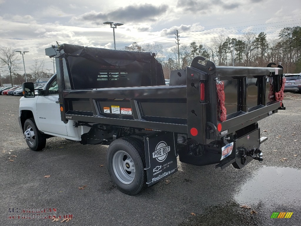 2019 Silverado 3500HD Work Truck Regular Cab 4x4 Dump Truck - Summit White / Dark Ash/Jet Black photo #4