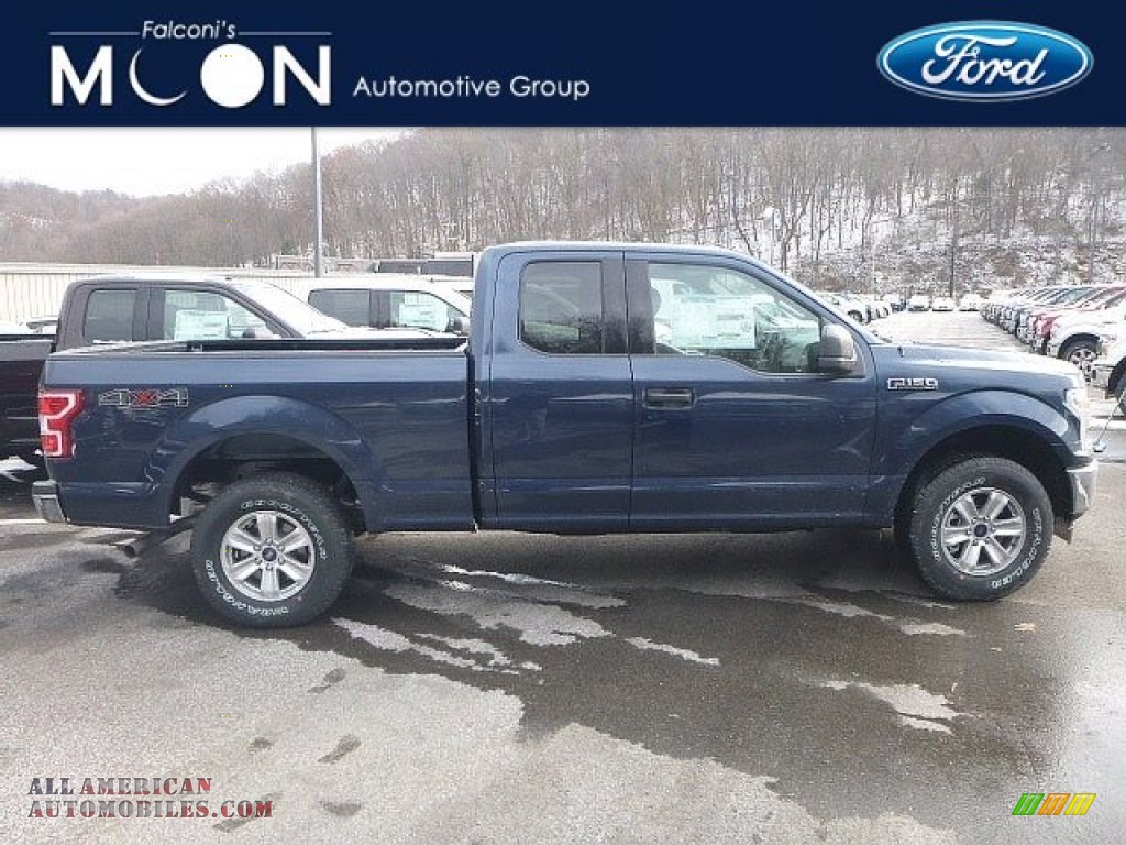 Blue Jeans / Earth Gray Ford F150 XLT SuperCab 4x4