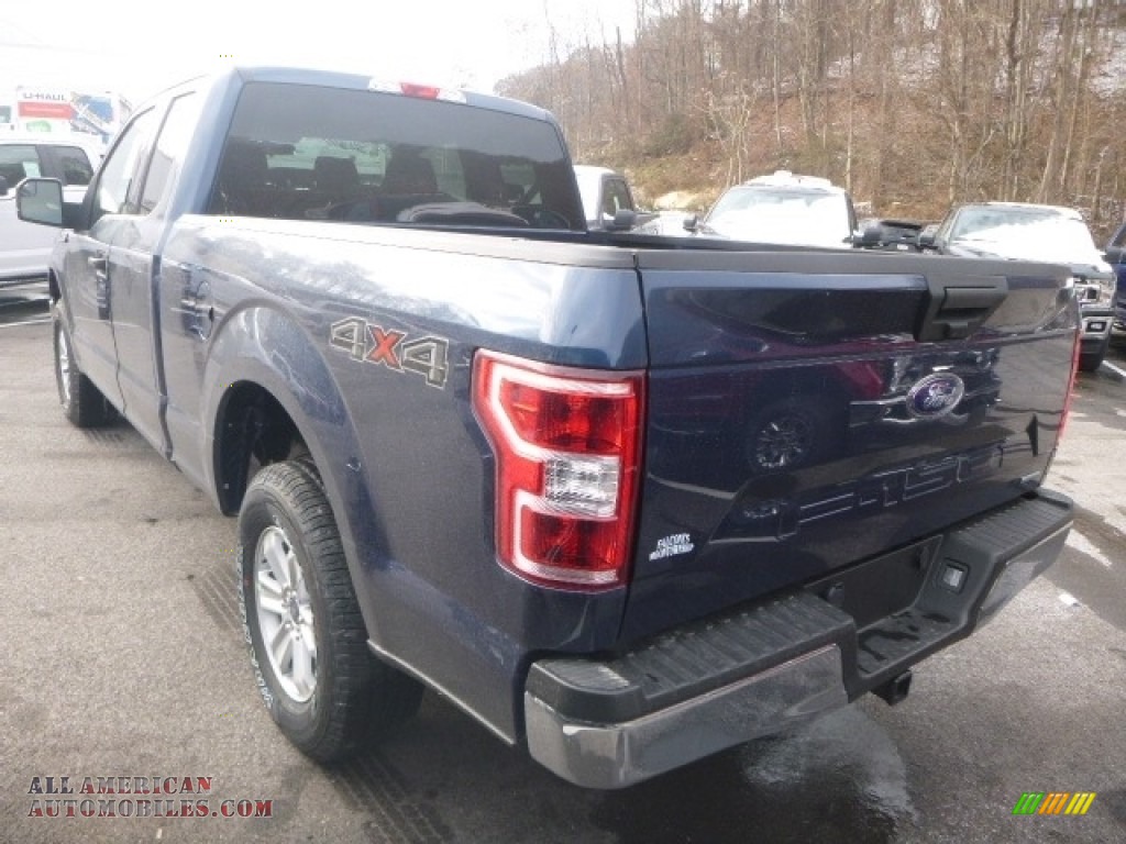 2018 F150 XLT SuperCab 4x4 - Blue Jeans / Earth Gray photo #6