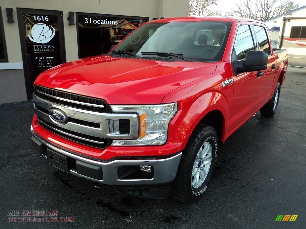 2018 F150 XLT SuperCrew 4x4 - Race Red / Earth Gray photo #2