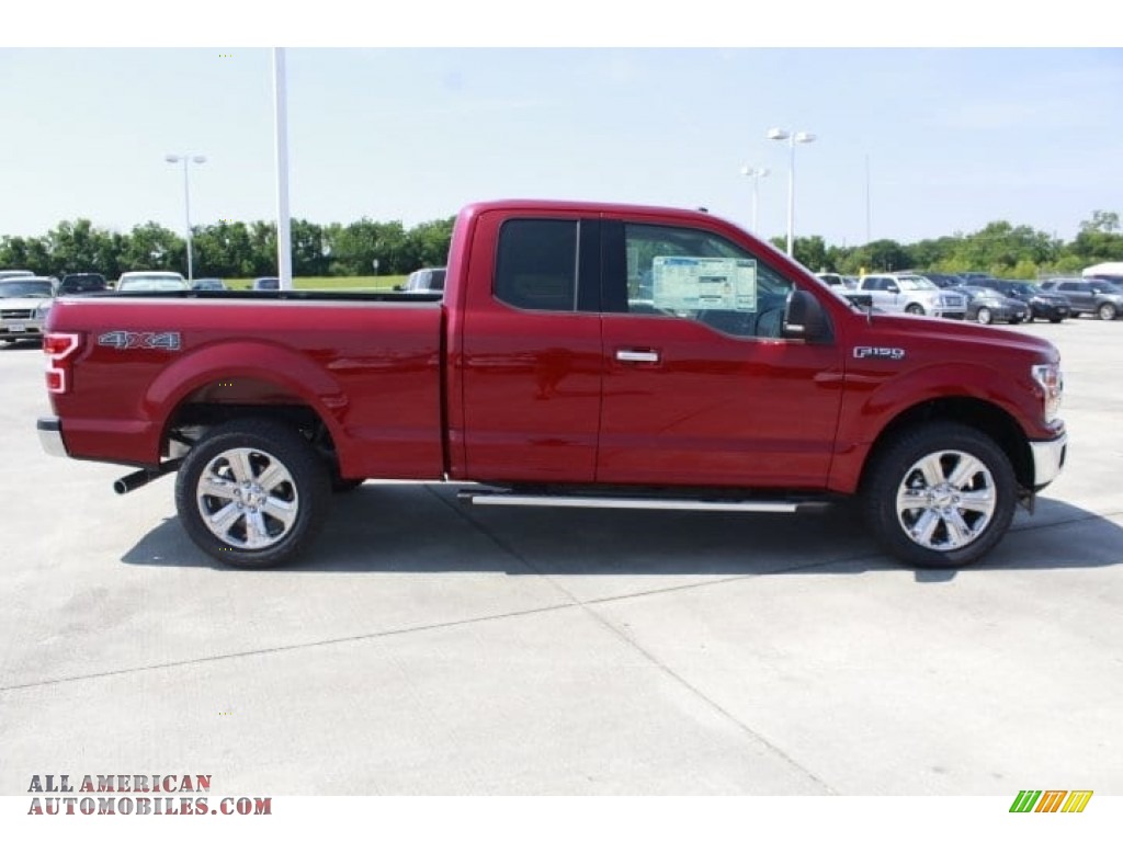 2018 F150 XLT SuperCab 4x4 - Ruby Red / Light Camel photo #11