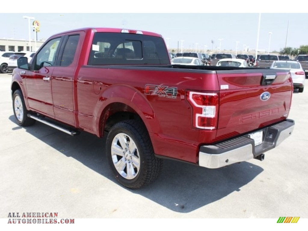 2018 F150 XLT SuperCab 4x4 - Ruby Red / Light Camel photo #7