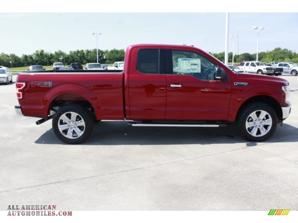 2018 F150 XLT SuperCab 4x4 - Ruby Red / Light Camel photo #11