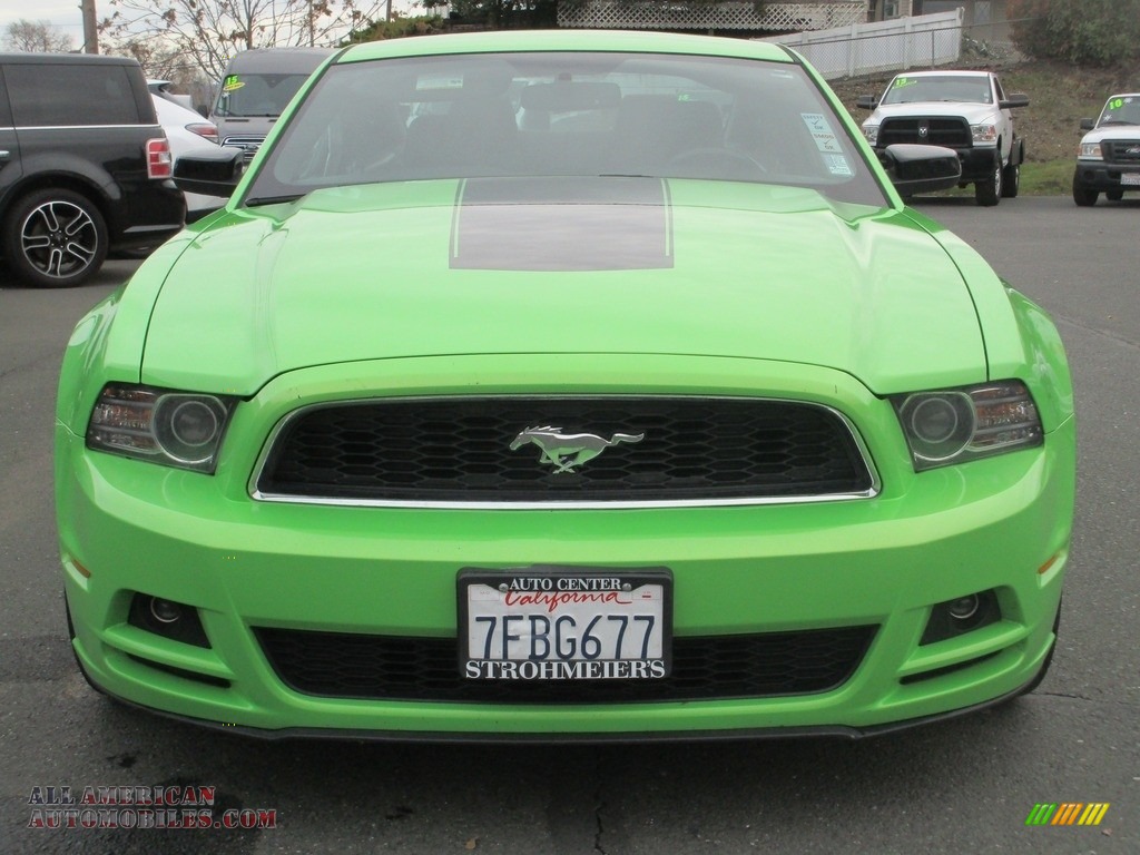 2014 Mustang V6 Premium Coupe - Gotta Have it Green / Charcoal Black photo #2