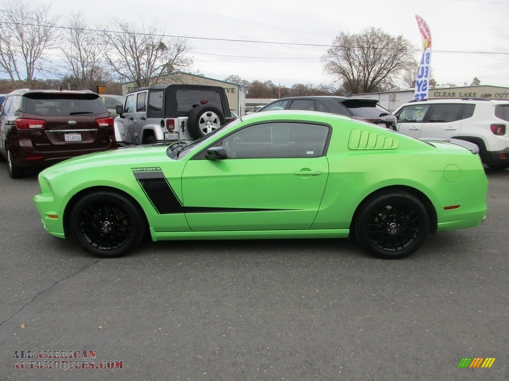 2014 Mustang V6 Premium Coupe - Gotta Have it Green / Charcoal Black photo #4
