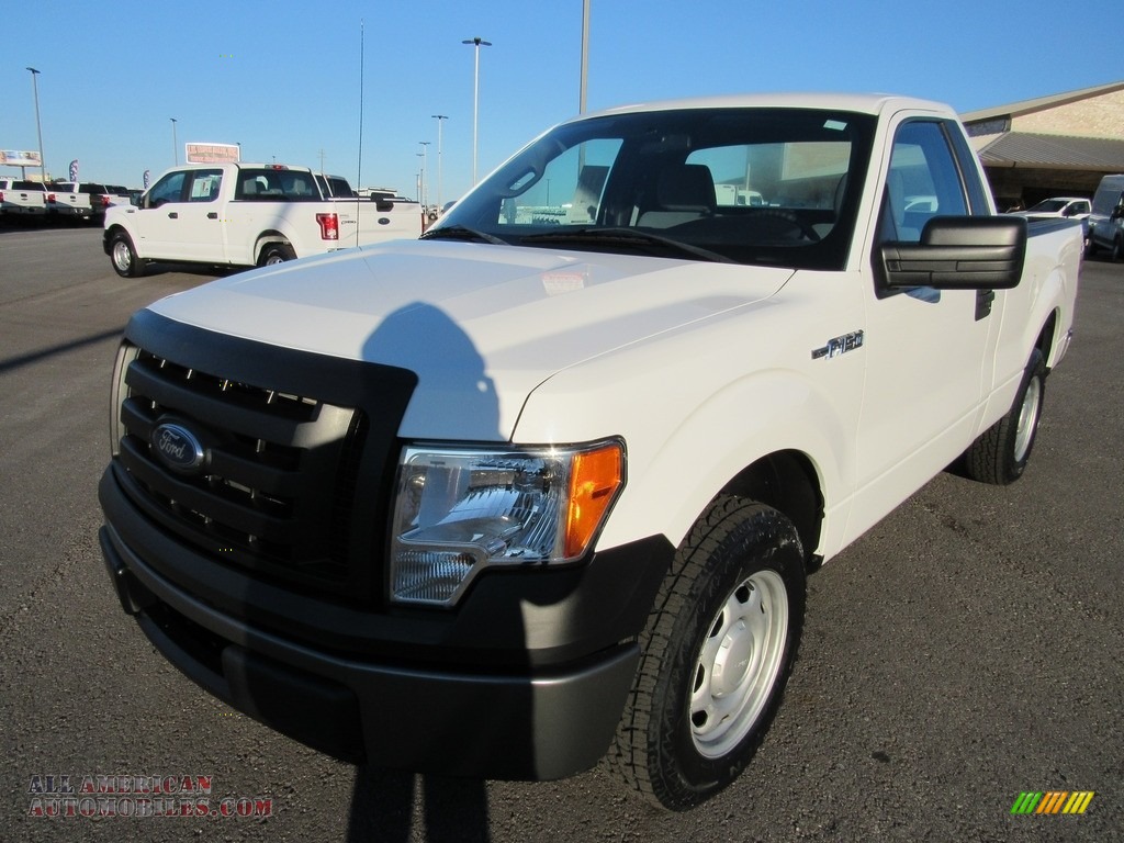 2012 F150 XL Regular Cab - Oxford White / Steel Gray photo #1