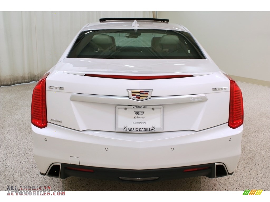 2018 CTS Luxury AWD - Crystal White Tricoat / Very Light Cashmere/Jet Black Accents photo #34