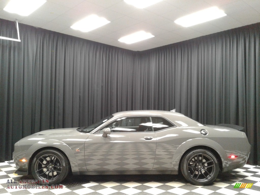 2019 Challenger R/T Scat Pack Widebody - Destroyer Gray / Ruby Red/Black photo #1
