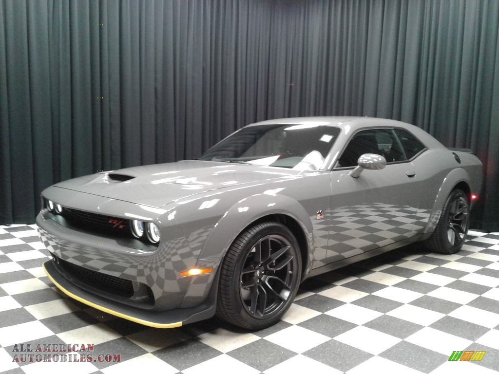 2019 Challenger R/T Scat Pack Widebody - Destroyer Gray / Ruby Red/Black photo #2