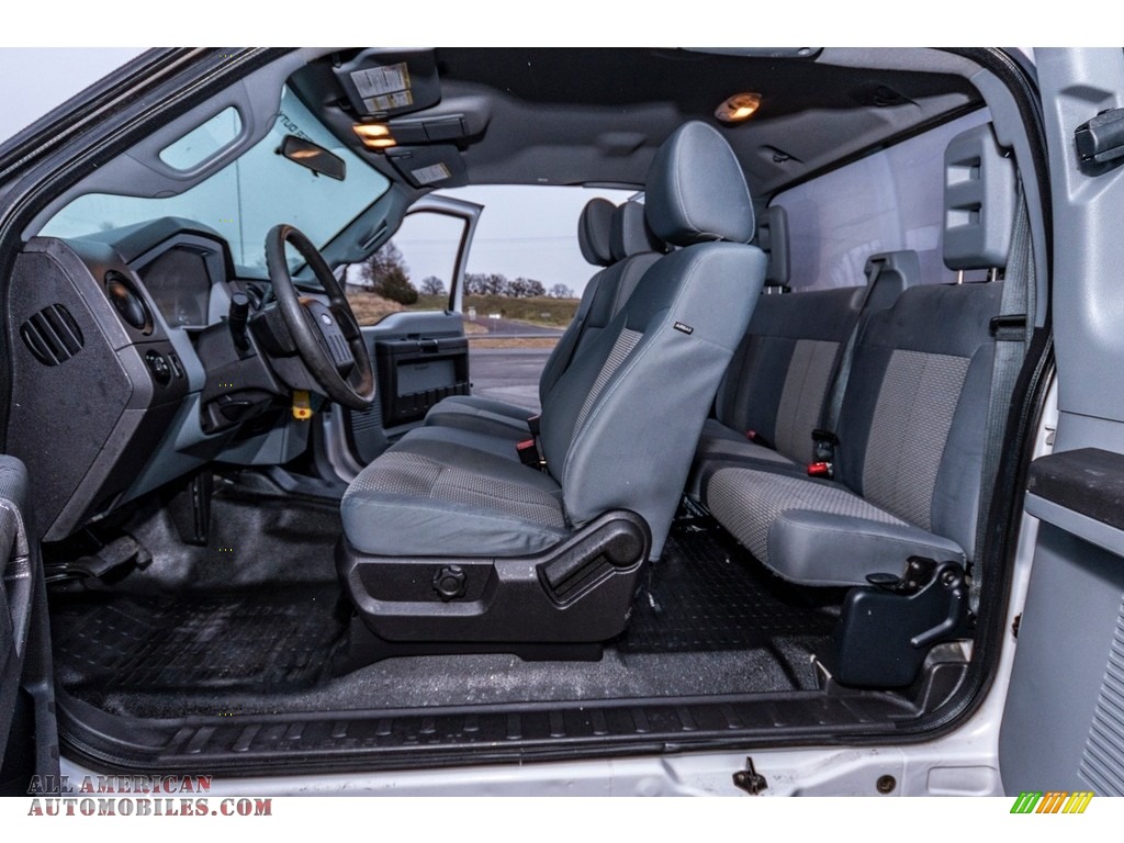 2015 F250 Super Duty XL Super Cab 4x4 - Oxford White / Steel photo #6