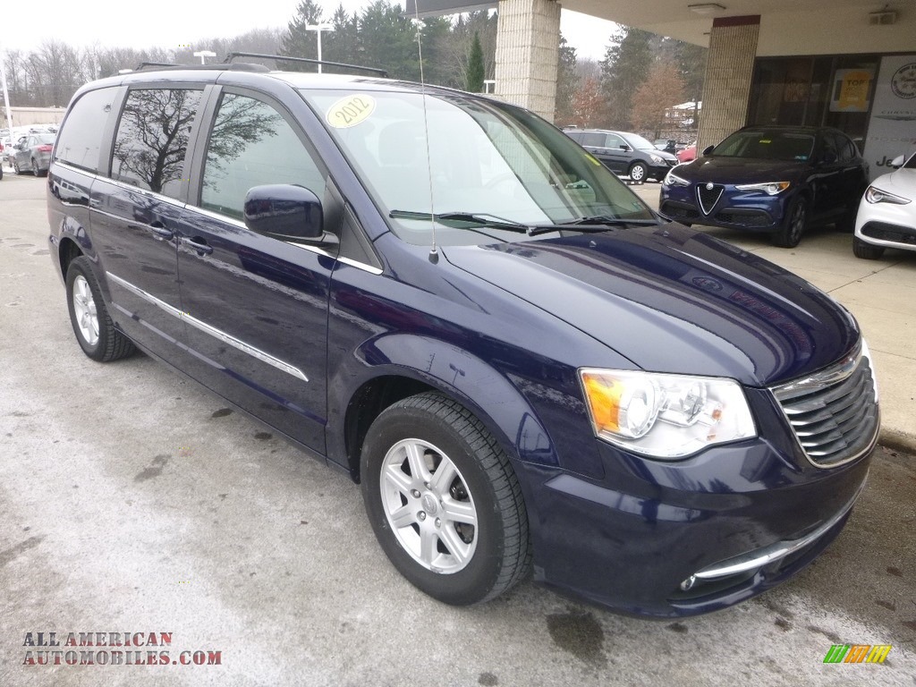 2012 Town & Country Touring - True Blue Pearl / Black/Light Graystone photo #3