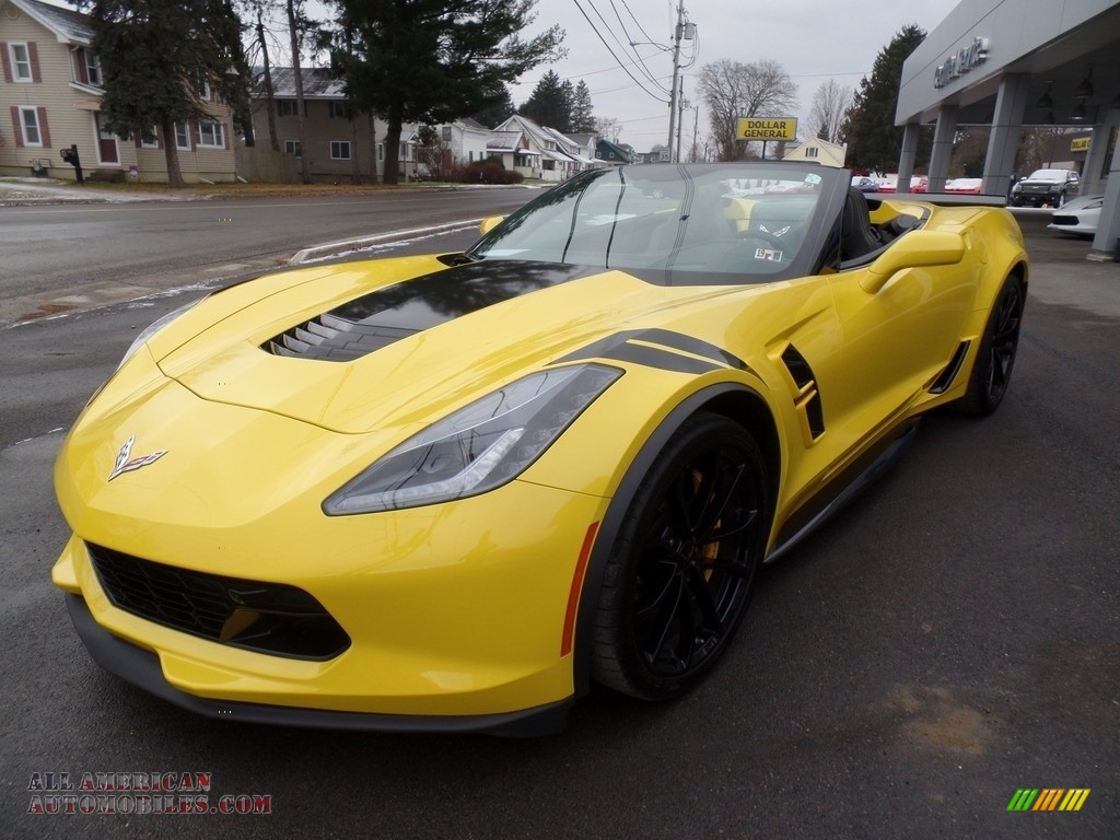 Corvette Racing Yellow Tintcoat / Black Chevrolet Corvette Grand Sport Convertible